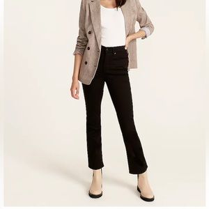 JCrew 9” Slim Demi Boot Cut jeans in black Ash wash